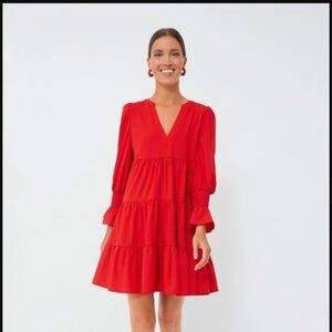 Red Crepe Kenzo Dress - Tuckernuck